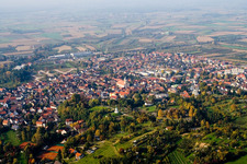 Vue aérienne de Renchen dans le département Bade-Wurtemberg, Allemagne