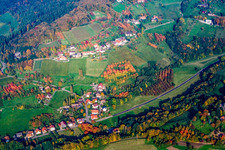 Vue aérienne de Laufbachstr à le quartier Lochwald in Lauf dans le département Bade-Wurtemberg, Allemagne