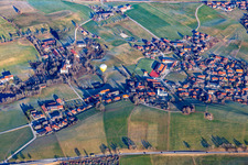 Vue aérienne de Reichersbeuern dans le département Bavière, Allemagne