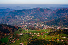 Vue aérienne de Quartier Schönbüch in Bühlertal dans le département Bade-Wurtemberg, Allemagne