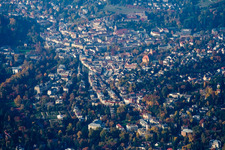 Vue aérienne de Baden-Baden dans le département Bade-Wurtemberg, Allemagne