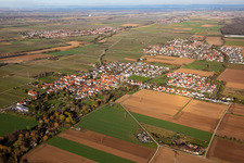Vue aérienne de Du sud-ouest à le quartier Dammheim in Landau in der Pfalz dans le département Rhénanie-Palatinat, Allemagne