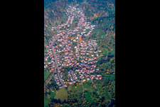 Vue aérienne de Village - Vue à le quartier Sulzbach in Gaggenau dans le département Bade-Wurtemberg, Allemagne
