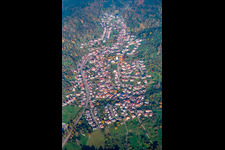 Vue aérienne de Village - Vue à le quartier Sulzbach in Gaggenau dans le département Bade-Wurtemberg, Allemagne