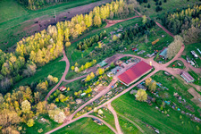 Photographie aérienne de Aussiedlerhof à Oberschlettenbach dans le département Rhénanie-Palatinat, Allemagne