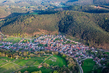 Photographie aérienne de Du nord-ouest à Vorderweidenthal dans le département Rhénanie-Palatinat, Allemagne