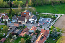 Vue aérienne de Station-service Esso Kurt Pfalzgraf à Oberhausen dans le département Rhénanie-Palatinat, Allemagne