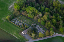 Vue aérienne de Cimetière à Barbelroth dans le département Rhénanie-Palatinat, Allemagne