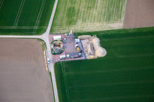 Vue aérienne de Forage de puits profonds à Barbelroth dans le département Rhénanie-Palatinat, Allemagne
