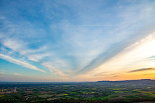Barbelroth dans le département Rhénanie-Palatinat, Allemagne depuis l'avion
