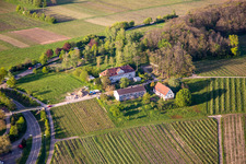 Vue aérienne de Mémorial du Palatinat pour les victimes de la psychiatrie nazie à l'hôpital palatin de psychiatrie et de neurologie "Landeck à Klingenmünster dans le département Rhénanie-Palatinat, Allemagne