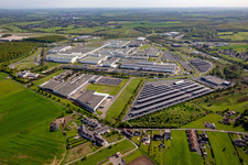 Vue aérienne de MAHLE Behr Hambach SAS à Hambach dans le département Moselle, France