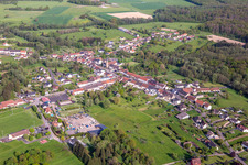 Photographie aérienne de Siltzheim dans le département Bas Rhin, France