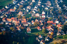 Quartier Schluttenbach in Ettlingen dans le département Bade-Wurtemberg, Allemagne vue d'en haut