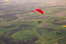 Paramoteur à Nussweiler dans le département Moselle, France