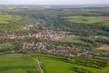 Vue aérienne de Du nord à Bliesbruck dans le département Moselle, France