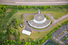 Vue aérienne de Centre de communication Ineos à Hambach dans le département Moselle, France