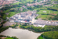 Vue aérienne de INEOS EUROPE Sarralbe, Ortec Industrie à Sarralbe dans le département Moselle, France