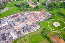 Vue aérienne de INEOS EUROPE Sarralbe, Ortec Industrie à Sarralbe dans le département Moselle, France