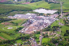 Vue aérienne de Ineos Polymères Sarralbe à Sarralbe dans le département Moselle, France
