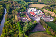 Vue aérienne de Zone commerciale LE HARAS avec Bluetek Sarralbe, SIA Service | Expert en sécurité incendie à Sarralbe dans le département Moselle, France