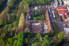 Vue aérienne de Zone commerciale LE HARAS avec Bluetek Sarralbe, SIA Service | Expert en sécurité incendie à Sarralbe dans le département Moselle, France