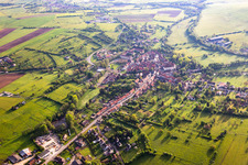 Vue aérienne de Fénétrange dans le département Moselle, France