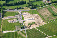 Vue aérienne de Développement de la zone commerciale à Klingenmünster dans le département Rhénanie-Palatinat, Allemagne