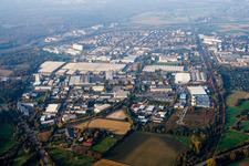 Ettlingen dans le département Bade-Wurtemberg, Allemagne d'en haut