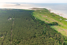Vue aérienne de Rampes de missiles sur la plage Zone réglementée de Peenemünde à Peenemünde dans le département Mecklembourg-Poméranie occidentale, Allemagne