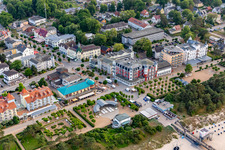 Vue aérienne de Hôtel de plage Preussenhof à Zinnowitz dans le département Mecklembourg-Poméranie occidentale, Allemagne