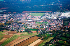 Quartier Graben in Graben-Neudorf dans le département Bade-Wurtemberg, Allemagne vue d'en haut