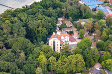 Vue aérienne de Château de la forêt de Parow à Koserow dans le département Mecklembourg-Poméranie occidentale, Allemagne
