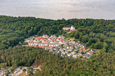Vue aérienne de Parc de vacances à Koserow dans le département Mecklembourg-Poméranie occidentale, Allemagne