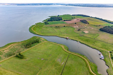 Vue aérienne de Port de pêche de Loddiner Höft à Loddin dans le département Mecklembourg-Poméranie occidentale, Allemagne