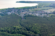 Vue aérienne de De l'est à Ückeritz dans le département Mecklembourg-Poméranie occidentale, Allemagne