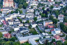 Vue aérienne de Kirchsteig et Klenzestr à Heringsdorf dans le département Mecklembourg-Poméranie occidentale, Allemagne