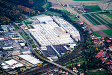 Quartier Graben in Graben-Neudorf dans le département Bade-Wurtemberg, Allemagne depuis l'avion