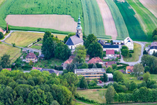 Photographie aérienne de Église Wittgendorf à le quartier Wittgendorf in Zittau dans le département Saxe, Allemagne