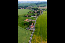 Vue aérienne de Quartier Burkersdorf in Zittau dans le département Saxe, Allemagne
