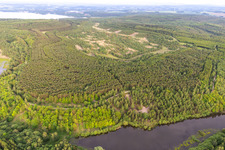 Vue aérienne de Neuberzdorfer Höhe à le quartier Schönau-Berzdorf in Schönau-Berzdorf auf dem Eigen dans le département Saxe, Allemagne