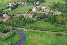 Vue aérienne de Église Saint-Jean-Baptiste "Kościół pw. św. Jana Chrzciciela à Krzewina dans le département Basse-Silésie, Pologne