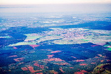 Vue oblique de Quartier Kirrlach in Waghäusel dans le département Bade-Wurtemberg, Allemagne