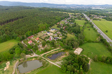 Vue aérienne de Vítkovská à Liberec dans le département Liberec, République tchèque