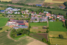 Vue aérienne de Friedhofstr à Neupotz dans le département Rhénanie-Palatinat, Allemagne