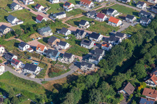 Vue aérienne de Rue Rosen à Kandel dans le département Rhénanie-Palatinat, Allemagne