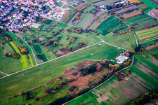 Vue aérienne de Aéroport à Malsch dans le département Bade-Wurtemberg, Allemagne