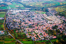 Vue aérienne de Du sud à Rauenberg dans le département Bade-Wurtemberg, Allemagne