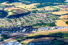 Vue aérienne de Quartier Petersberg in Bad Hersfeld dans le département Hesse, Allemagne
