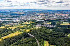 Vue aérienne de Au-delà du Rhin à le quartier Mitte in Koblenz dans le département Rhénanie-Palatinat, Allemagne